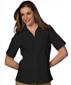 Edwards Womens Casual Poplin Short Sleeve Blouse Edwards Womens Casual Poplin Short Sleeve Blouse
