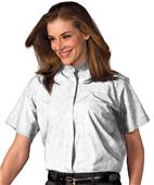Edwards Womens Short Sleeve Banded Collar Shirt Edwards Womens Short Sleeve Banded Collar Shirt