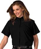 Edwards Womens Short Sleeve Banded Collar Shirt Edwards Womens Short Sleeve Banded Collar Shirt