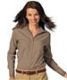 Edwards Womens Casual Poplin Long Sleeve Blouse