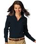 Edwards Womens Casual Poplin Long Sleeve Blouse