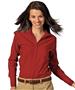 Edwards Womens Casual Poplin Long Sleeve Blouse