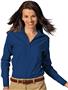 Edwards Womens Casual Poplin Long Sleeve Blouse