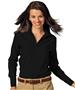 Edwards Womens Casual Poplin Long Sleeve Blouse