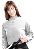 Edwards Womens Long Sleeve Banded Collar Shirt Edwards Womens Long Sleeve Banded Collar Shirt