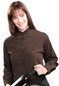 Edwards Womens Long Sleeve Banded Collar Shirt Edwards Womens Long Sleeve Banded Collar Shirt