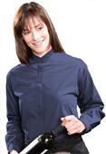 Edwards Womens Long Sleeve Banded Collar Shirt Edwards Womens Long Sleeve Banded Collar Shirt