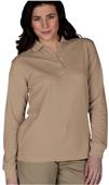 Edwards Womens Long Sleeve Blended Pique Polo