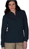 Edwards Womens Long Sleeve Blended Pique Polo