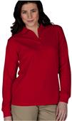Edwards Womens Long Sleeve Blended Pique Polo