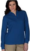 Edwards Womens Long Sleeve Blended Pique Polo