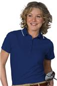 Edwards Womens Tipped Collar Dry-Mesh Polo Shirt Edwards Womens Tipped Collar Dry-Mesh Polo Shirt