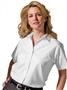Edwards Womens Pinpoint Short Sleeve Oxford Shirt
