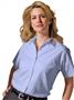 Edwards Womens Pinpoint Short Sleeve Oxford Shirt