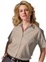 Edwards Womens Pinpoint Short Sleeve Oxford Shirt