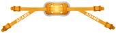 Adams Football 4-Point Low Gel Chin Staps