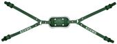 Adams Football 4-Point High Gel Chin Straps & Cup Adams Football 4-Point High Gel Chin Straps & Cup