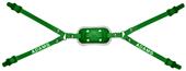 Adams Football 4-Point High Gel Chin Straps Adams Football 4-Point High Gel Chin Straps