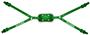 Adams Football 4-Point High Gel Chin Staps