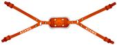 Adams Football 4-Point High Gel Chin Straps & Cup Adams Football 4-Point High Gel Chin Straps & Cup