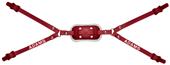 Adams Football 4-Point High Gel Chin Straps & Cup Adams Football 4-Point High Gel Chin Straps & Cup