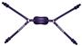 Adams Football 4-Point High Pro Chin Staps