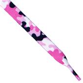 Red Lion Pink Camo Shoe Laces