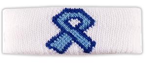 WHITE W/LT. BLUE RIBBON