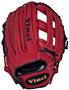 Vinci 12.75" Red Dual Web Fielders Baseball Glove