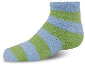 World's Softest Youth Cozy Spa Qtr Stripe Socks
