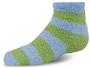 World's Softest Youth Cozy Spa Qtr Stripe Socks