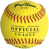 Pro Nine Official League Yellow Softballs (DZ)