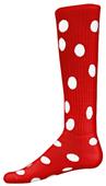 Red Lion Dots Knee High Athletic Socks Red Lion Dots Knee High Athletic Socks