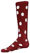 Red Lion Dots Knee High Athletic Socks Red Lion Dots Knee High Athletic Socks