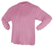 Game Gear LS Solid Pink Performance Tech Shirts