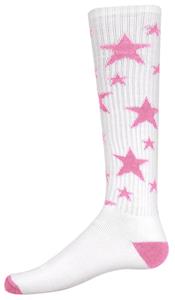 WHITE/PINK STARS