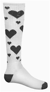 WHITE/BLACK HEARTS