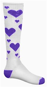 WHITE/PURPLE HEARTS