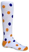Red Lion Two Color Dot-Spots Athletic Socks Red Lion Two Color Dot-Spots Athletic Socks