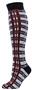 Red Lion Black/White/Red Plaid Socks