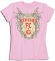 Redcard Football Club Womans Pink Crest T-Shirts