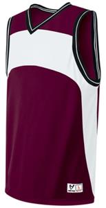 MAROON/WHITE/BLACK