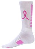 Red Lion Legend Pink Ribbon Crew Socks