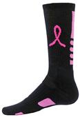 Red Lion Legend Pink Ribbon Crew Socks