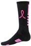Red Lion Legend PINK Ribbon Basketball Crew Socks