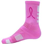 Red Lion Legend Pink Ribbon Crew Socks