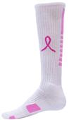Red Lion Pegasus Pink Ribbon Athletic Socks