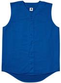 Mesh Sleeveless Button-Front Baseball Jerseys