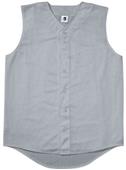 Mesh Sleeveless Button-Front Baseball Jerseys