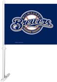MLB Milwaukee Brewers 2-Sided 11" x 14" Car Flag
